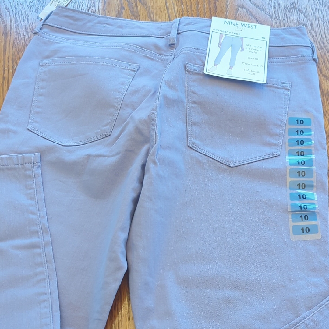 Nine West Women's Straight Leg Jeans In Light Gray